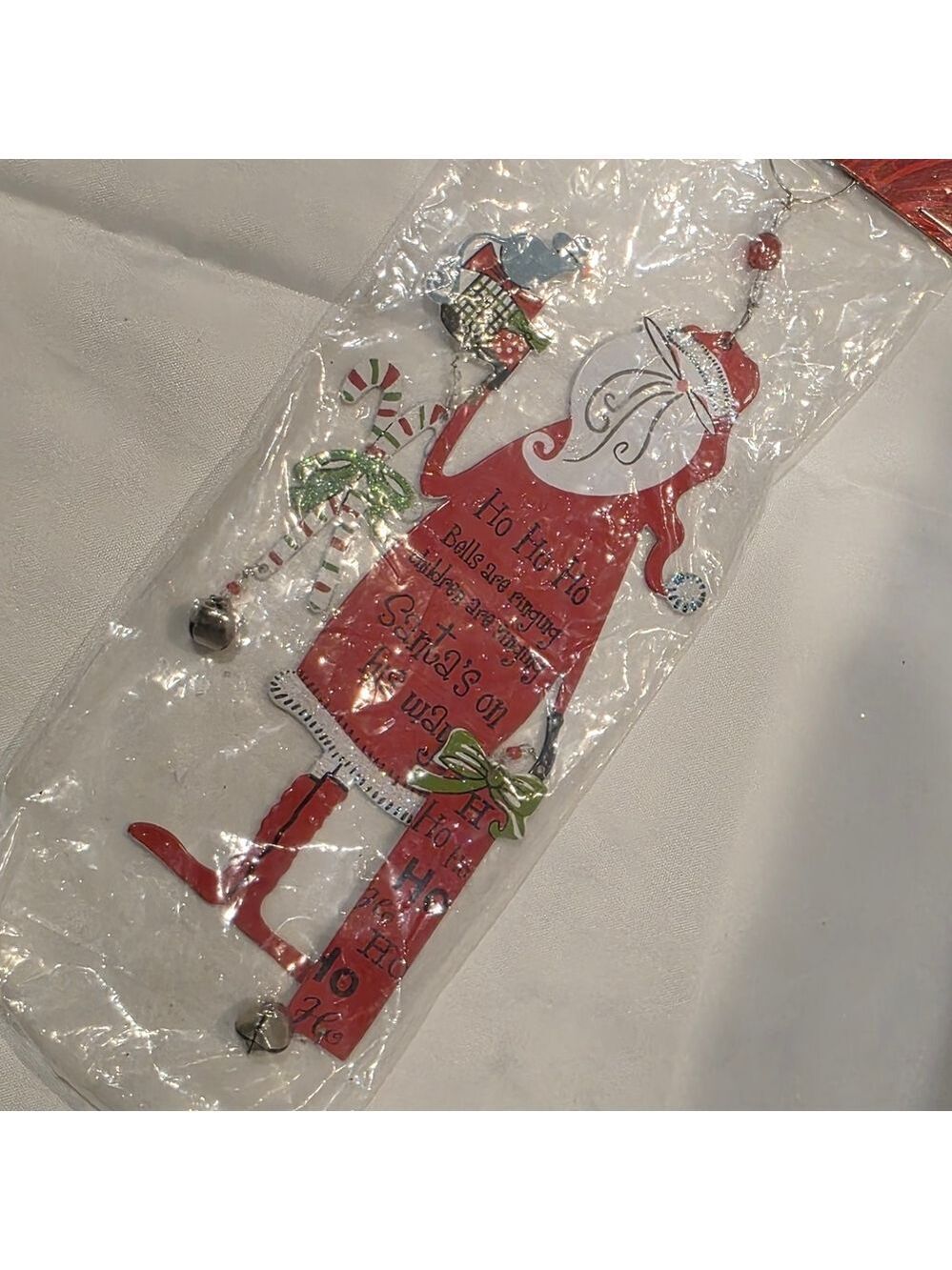 Kirkland's Christmas Fun Santa Metal Ornament Decoration